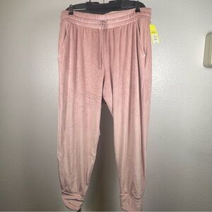 All‎ in Motion Pink Track Velour Pants